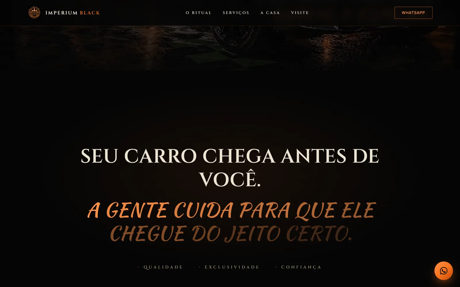 Tela do site Imperium Black