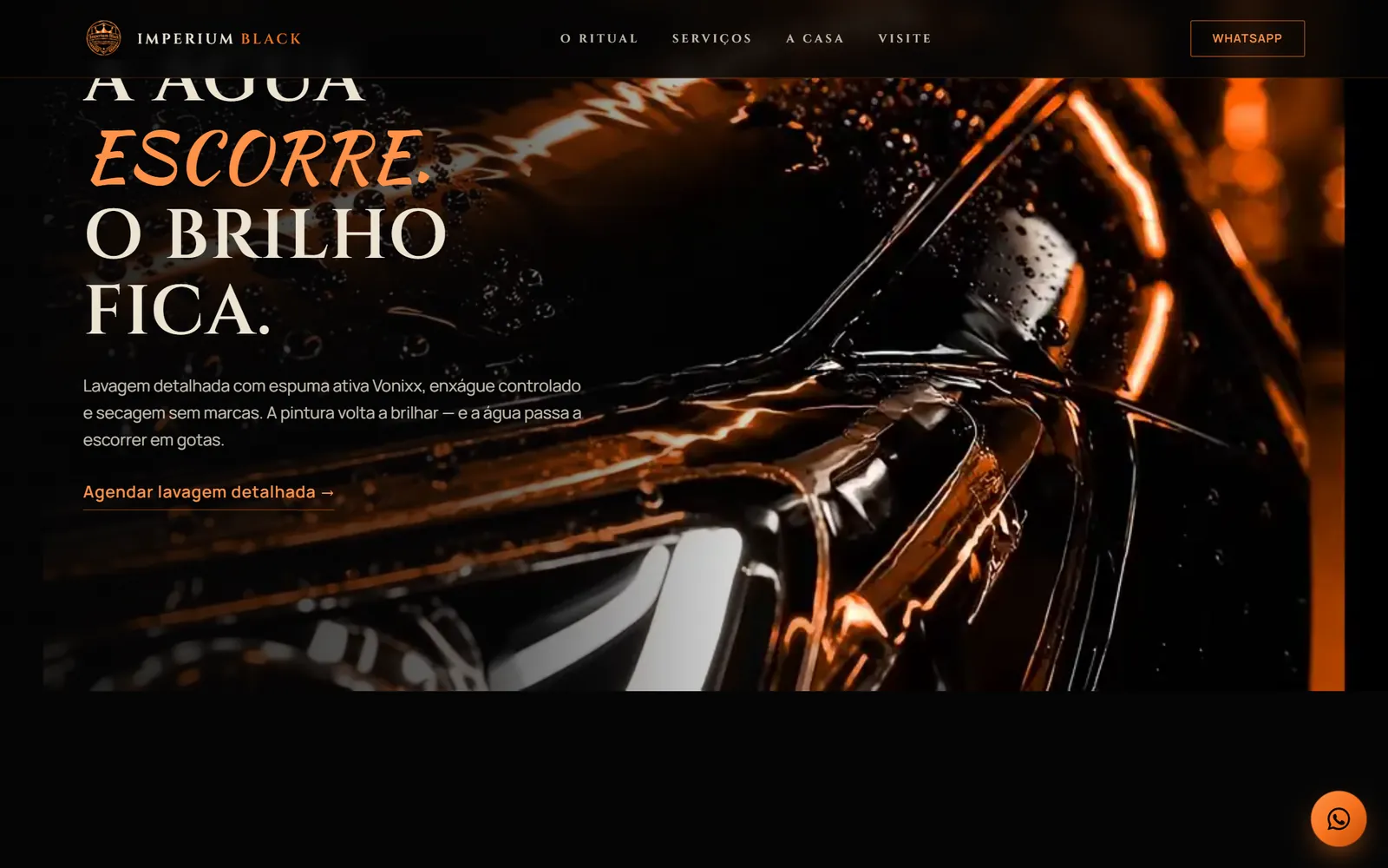 Tela do site Imperium Black