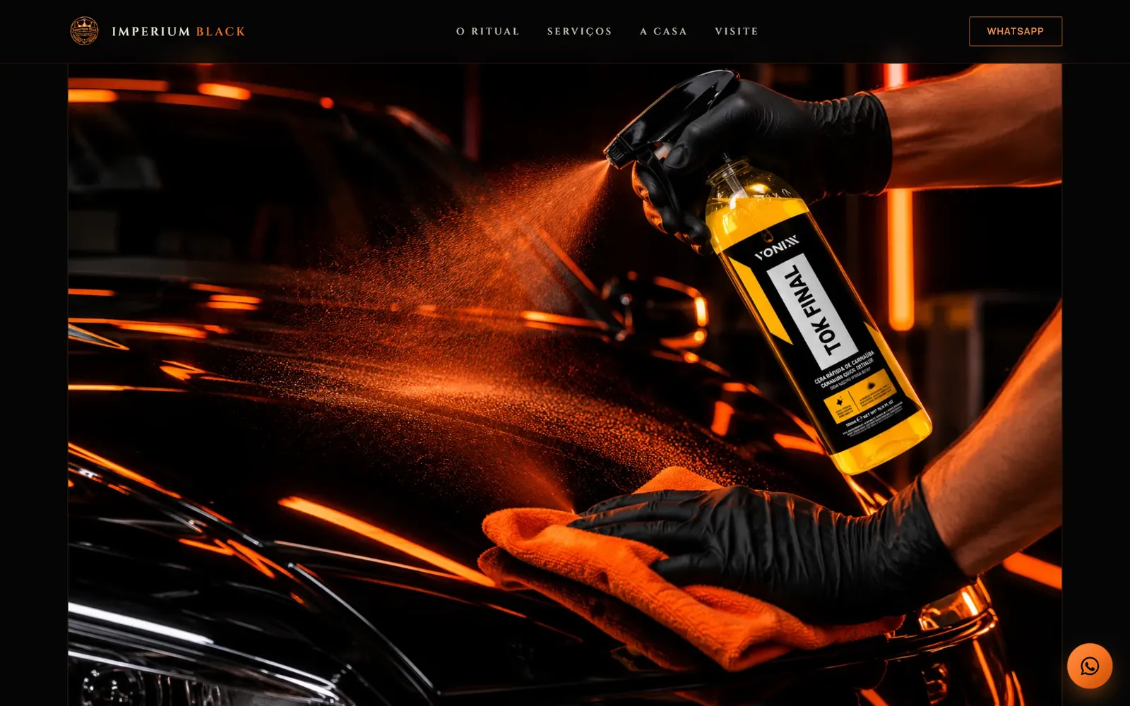 Tela do site Imperium Black