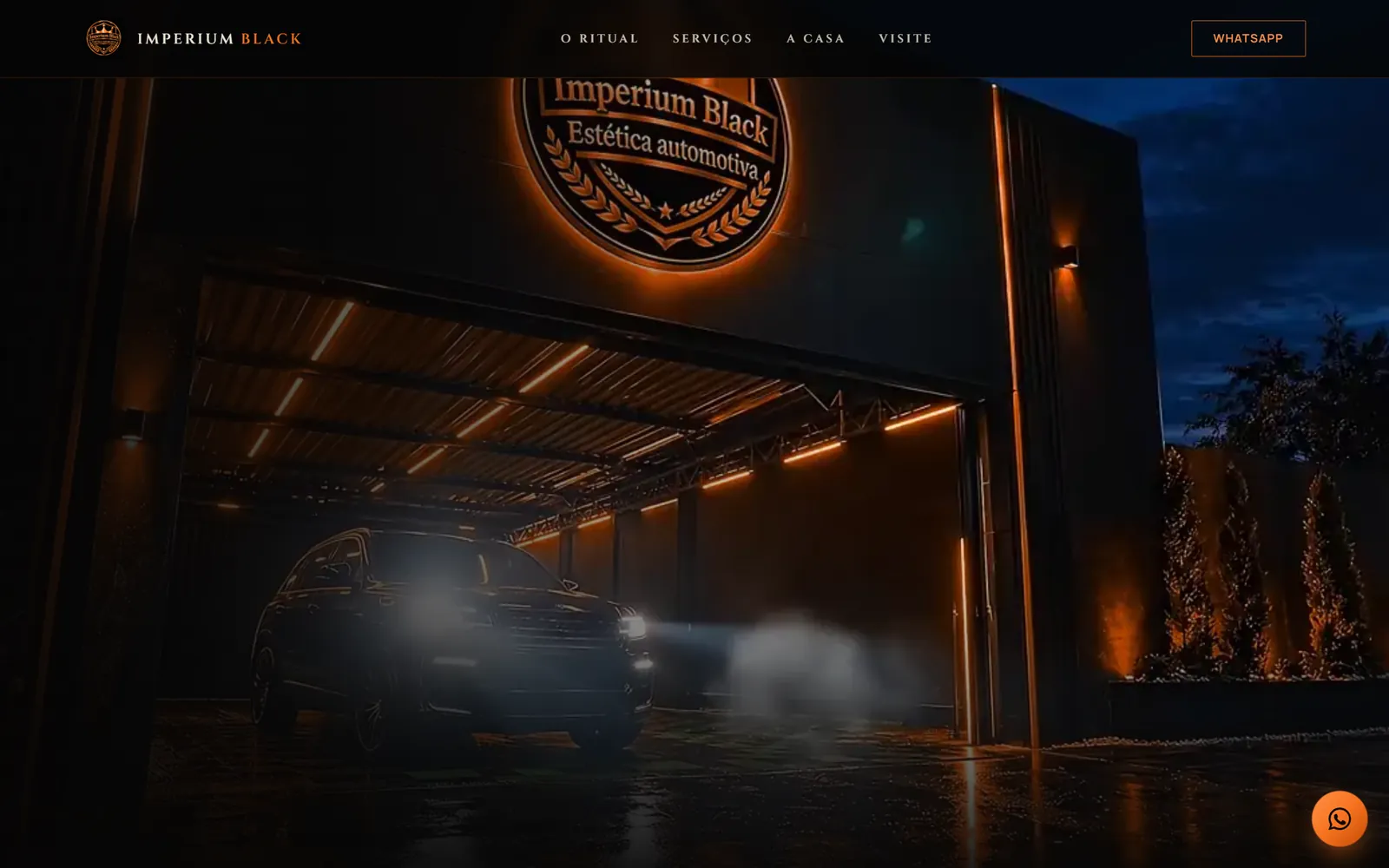 Tela do site Imperium Black