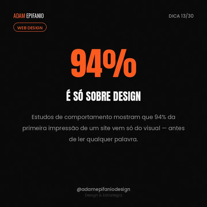 Peça: 94% é sobre design